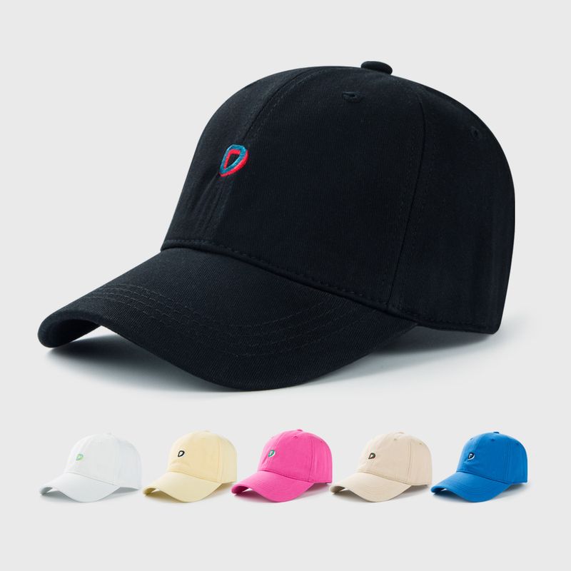 قبعة تطريز الحروف الهجائية D الكورية للأطفال أنيقة وبسيطة قبعة بيسبول في الهواء الطلق للرجال في الربيع والصيف