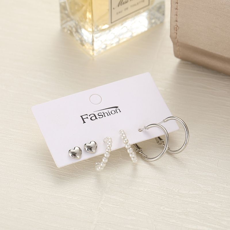 Simple Style Geometric Plating Alloy Earrings Ear Studs