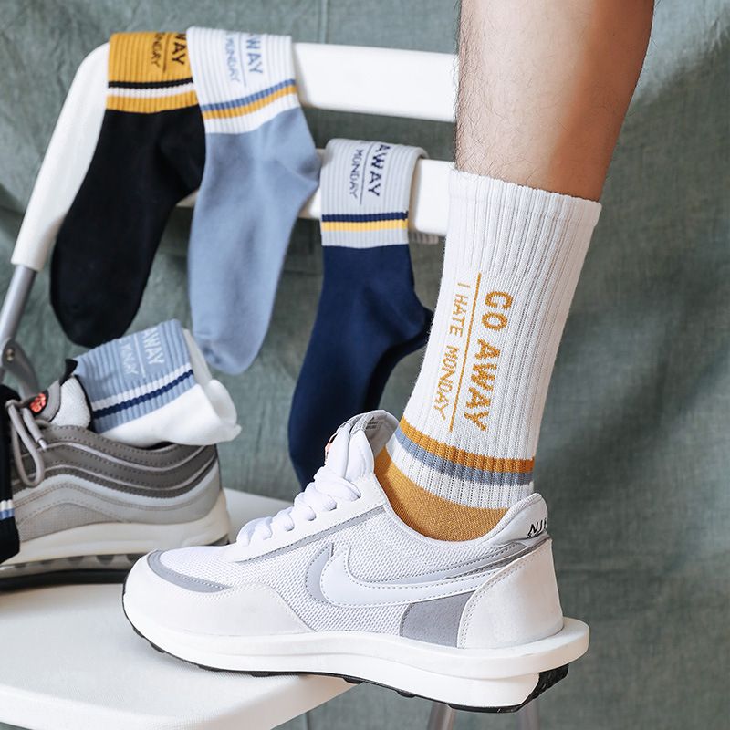 Men's Summer Thin Tube Socks Breathable Stockings Sports Cotton Socks Wholesale