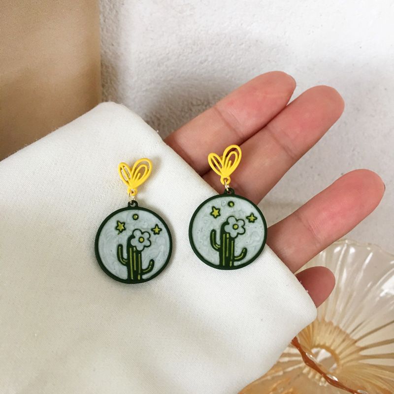 New Cute Geometric Earrings Wholesale Jewelry