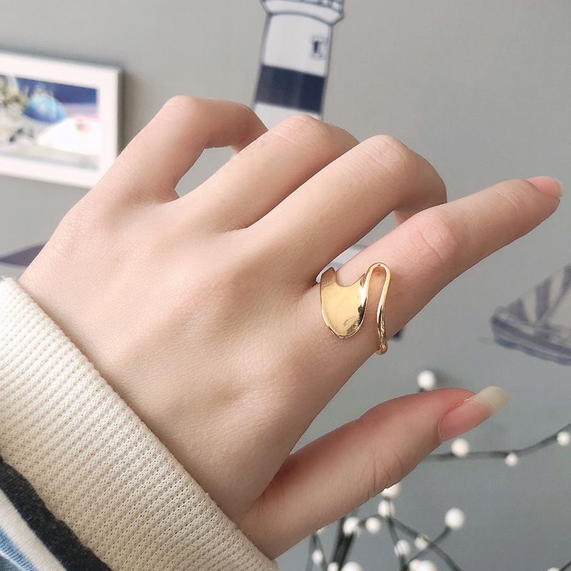 Japanese And Korean New Classic Geometric Ring Popular Creative Irregular Winding Girl Ring Ins Online Influencer Jewelry