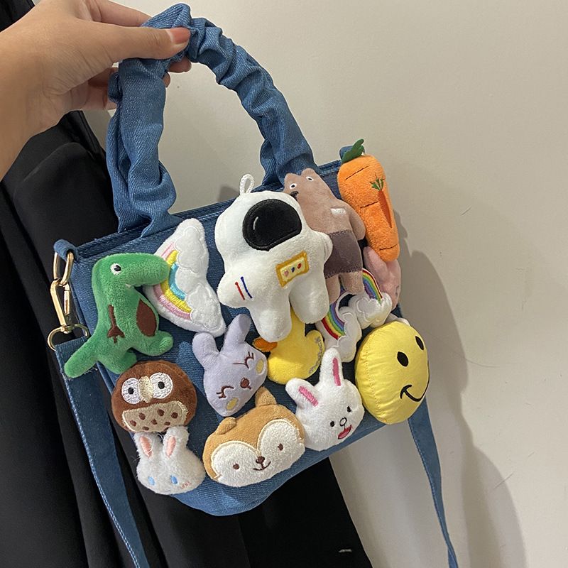 Cartoon Small Bag New 2021 Fashion Stitching Astronaut Funny Portable Messenger Bag