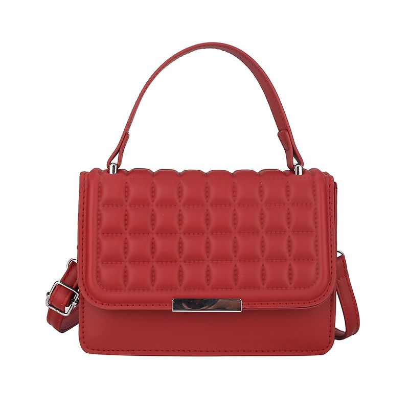 New Women's Classic Minimalist Flap Plaid Handbag Shoulder Bag