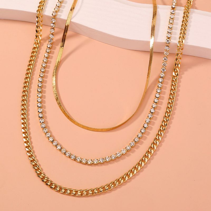 European And American Light Luxury Diy Multi-layer Necklace Clavicle Chain