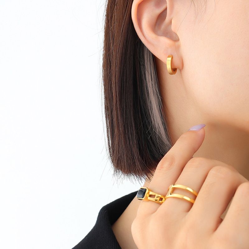 Korean Version Of Earrings Titanium Steel Earrings Fashion Jewelry