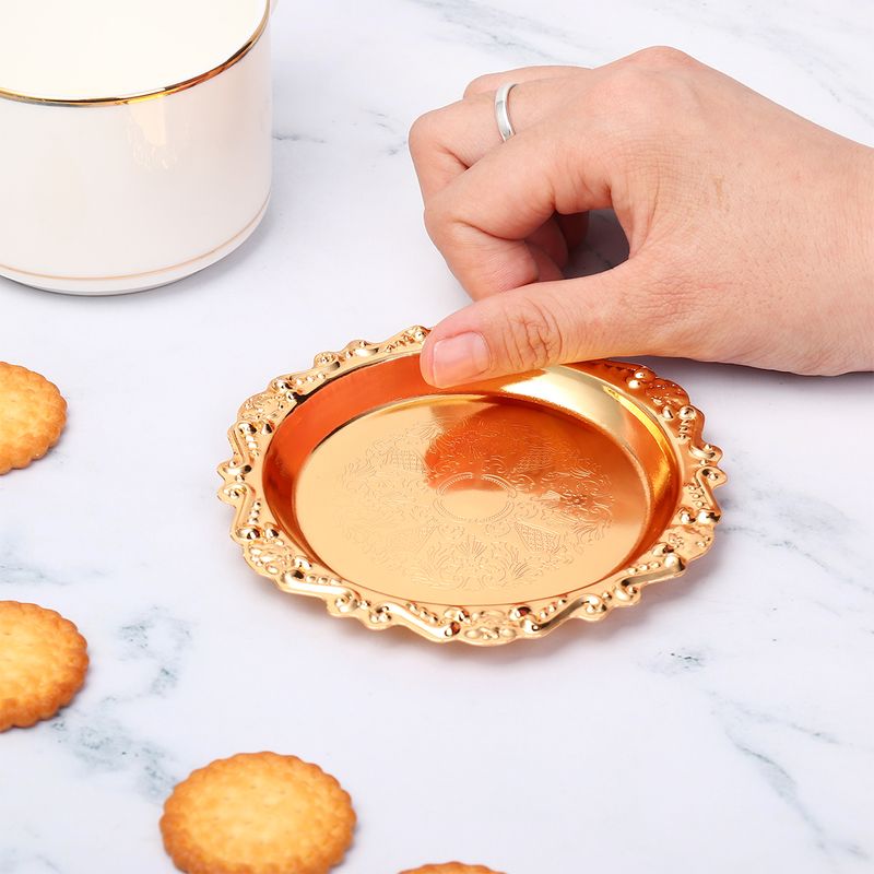 Golden Rose Tea Cup And Saucer Coffee Cup Mat Fruit Plate Dessert Plate
