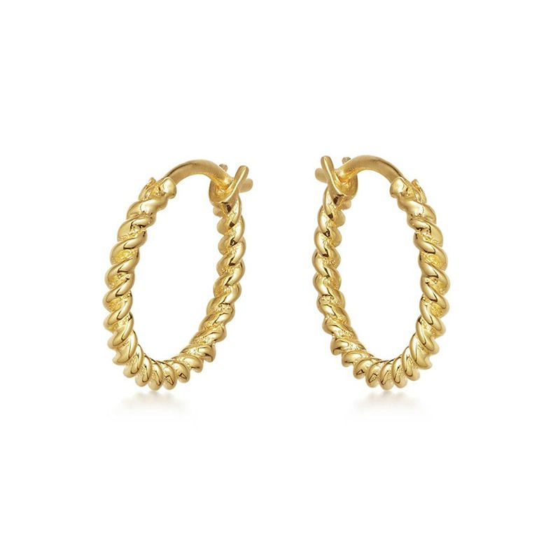 Fashion Simple Earrings Twist Earrings Personalized Thread Earrings Jewelry