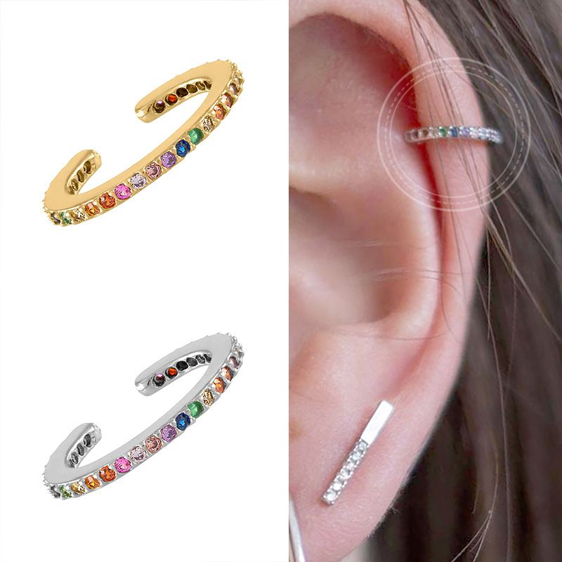 European And American Creative 18k Gold Copper C-shaped Ear Clip Wholesale