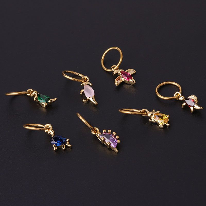Ear Cartilage Rings & Studs Fashion Animal 316 Stainless Steel  Copper Plating