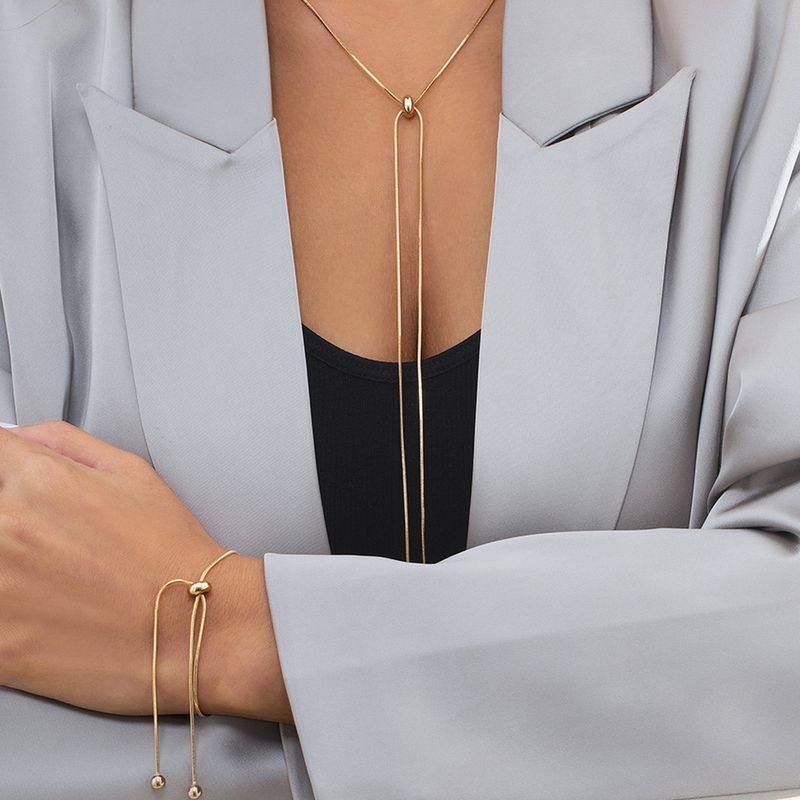 Mode Geometrisch Überzug Frau Halskette