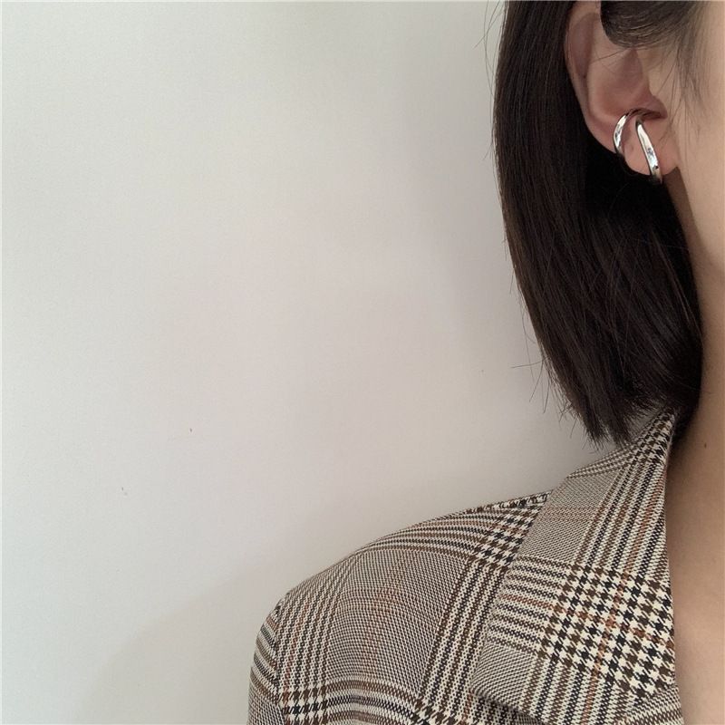 Korean Simple Without Piercing Ear Buckle Double Ring Ear Clip Ear Bone Clip