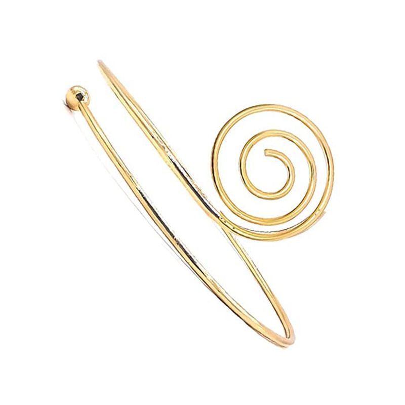 Fashion New Armband Wholesale Simple Spiral Opening Metal Temperament Bracelet