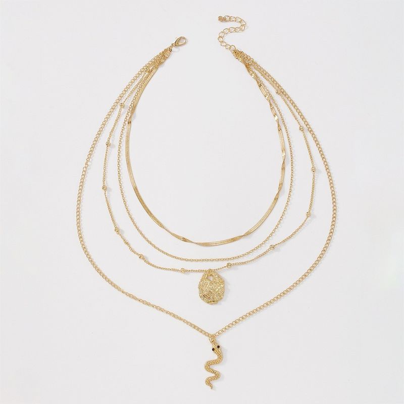 Snake-shaped Simple Stacking Multi-layer Necklace