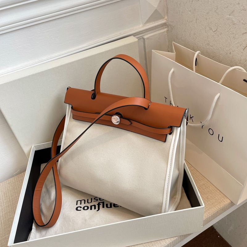 Canvas Bag Autumn And Winter New Trendy Messenger Bag Large-capacity Fashion Handbag