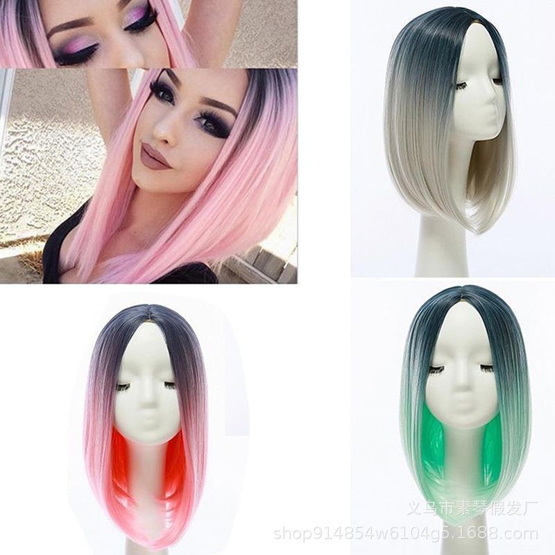 Europe And America Dyed Wig Female Bobo Head Wholesale