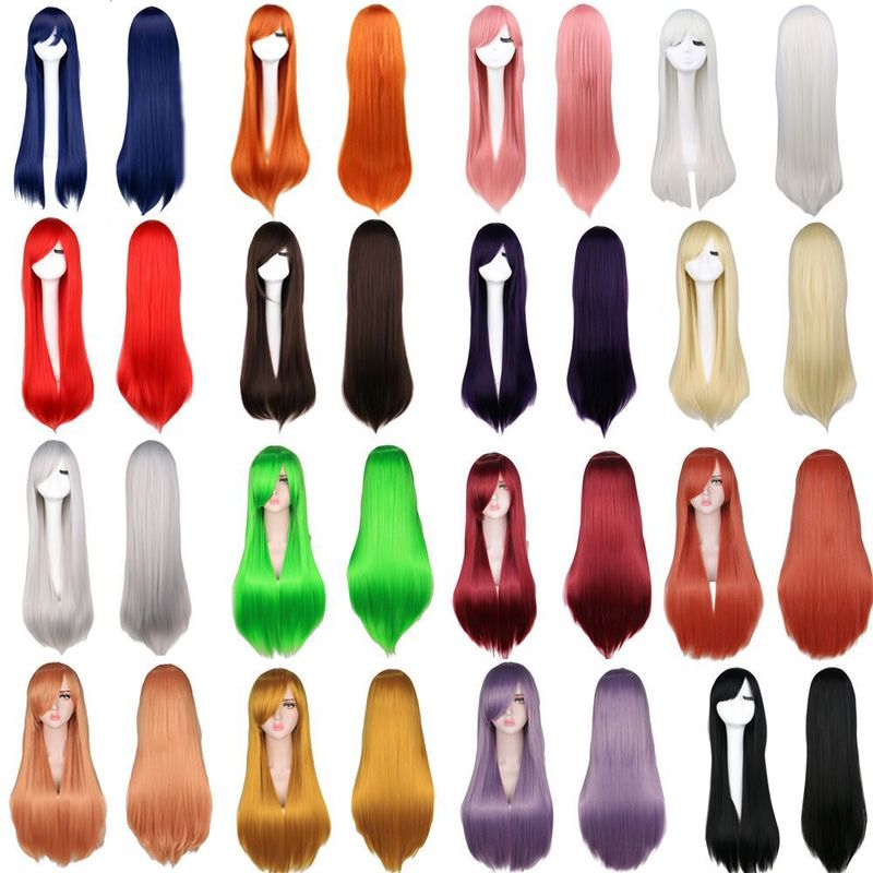 Fashion Color Long Straight Hair Cosplay Wig Wholesale