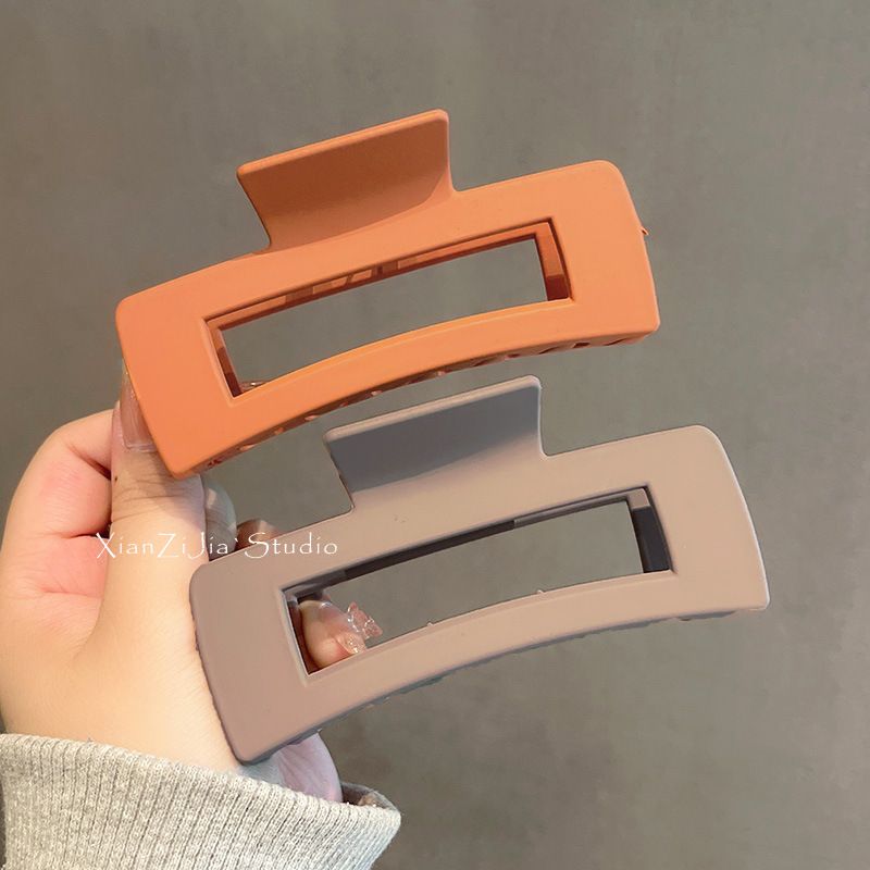 New Square Acrylic Gripping Clip Korean Hairclip Simple Temperament Hairpin Hair Accessories