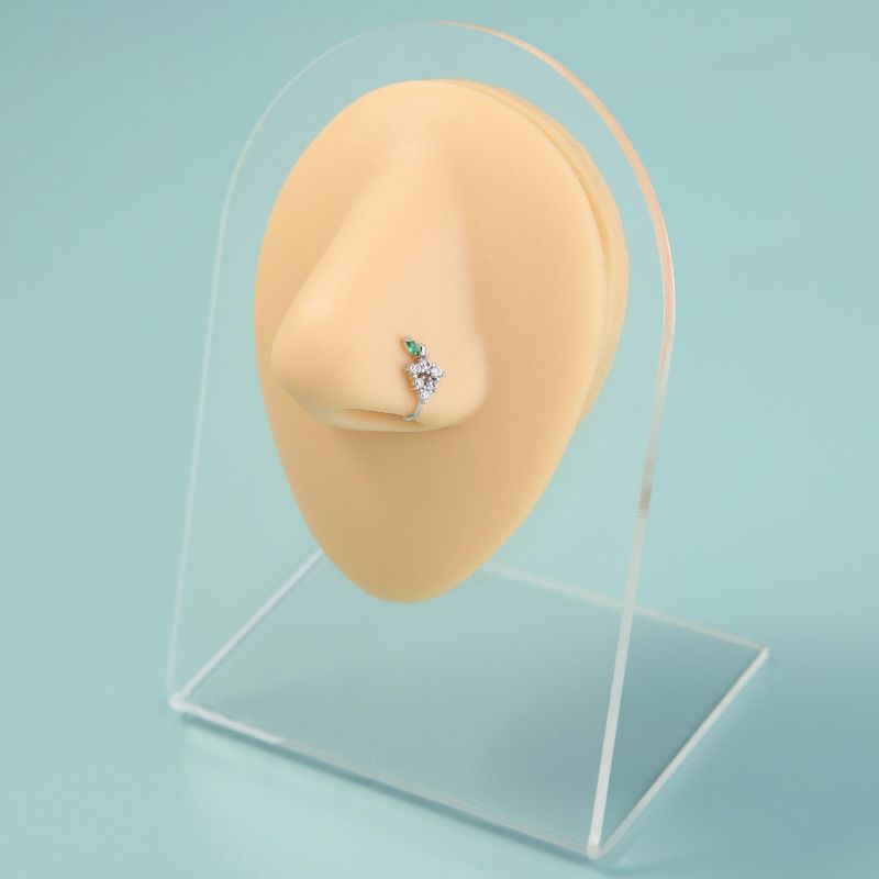 Personality Micro-inlaid Zircon Grape U-shaped False Nose Ring Exquisite Mini Piercing Nose Ring Jewelry