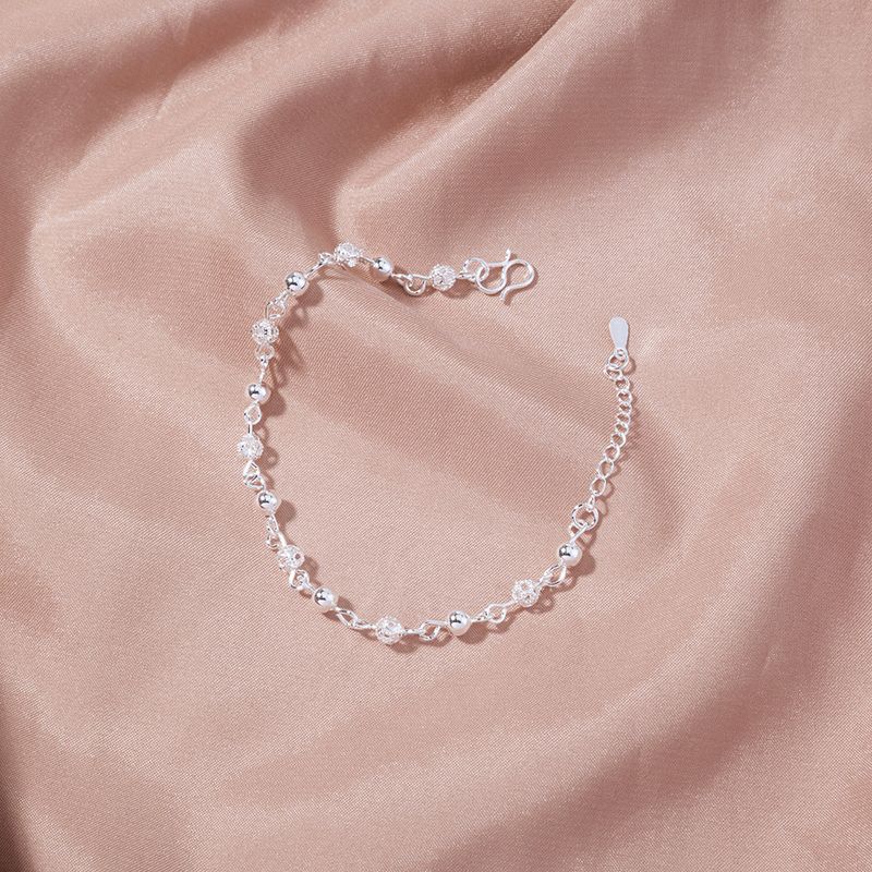 Bracelet En Cuivre De Perles Rondes Creuses De Mode De Bijoux Européens Et Américains