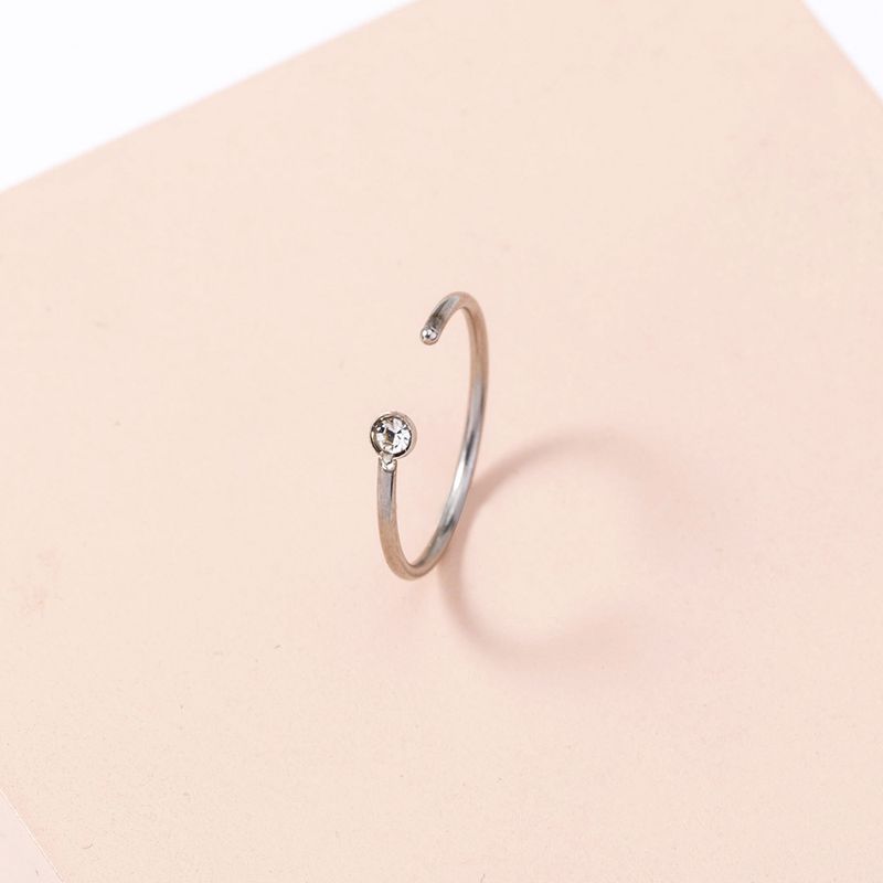 Geometric Stainless Steel Plating Nose Ring Nose Studs