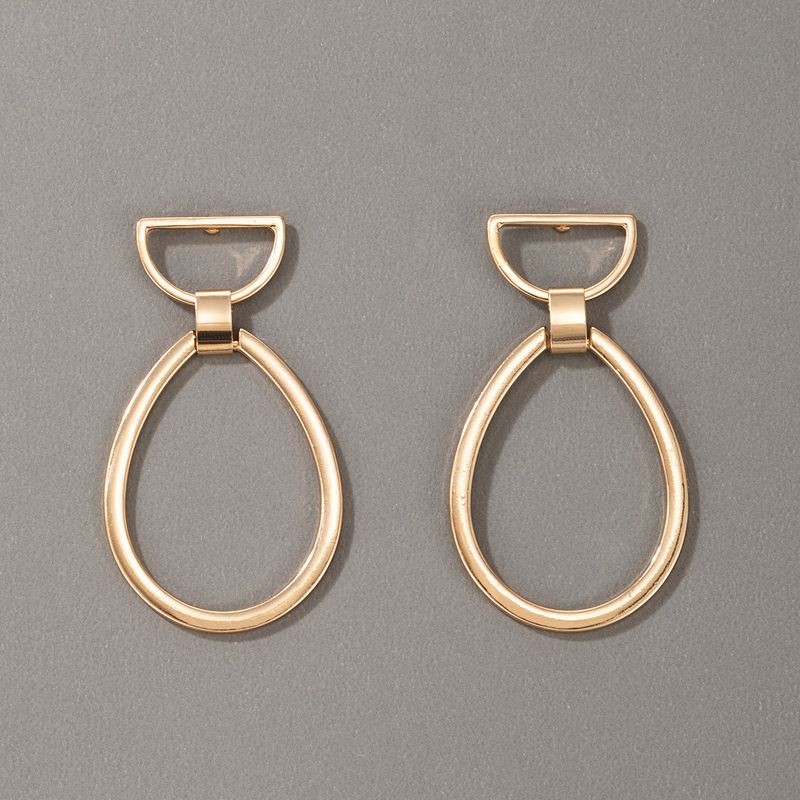 Fashion Simple Earrings Oval Earrings Irregular Geometric Earrings