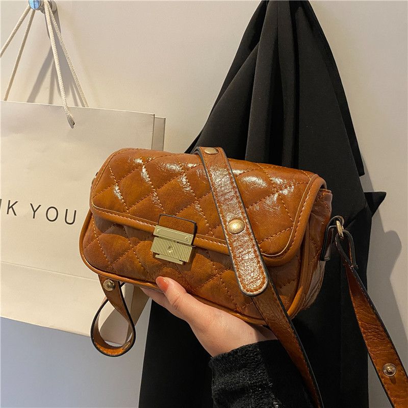 Rhombus Chain Autumn And Winter New Trendy Fashion Messenger Casual Shoulder Bag