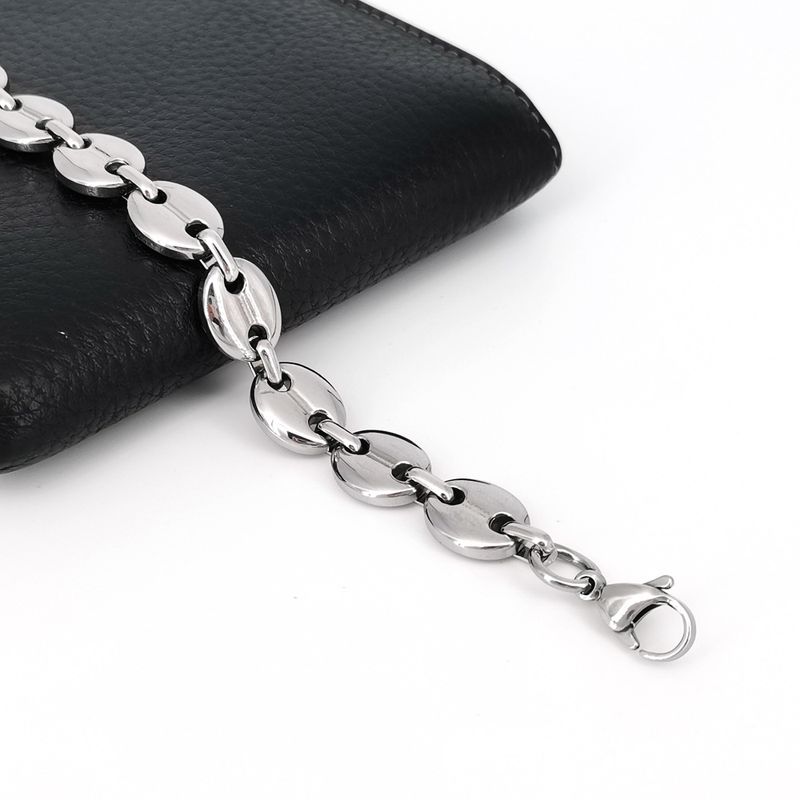 Fashion Titanium Steel No Inlaid Men'S Bracelets