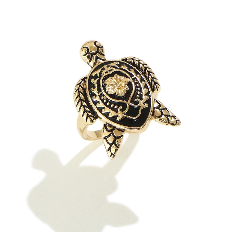 Fashion Jewelry Hawaiian Retro Turtle Turtle Animal Ring Fashion