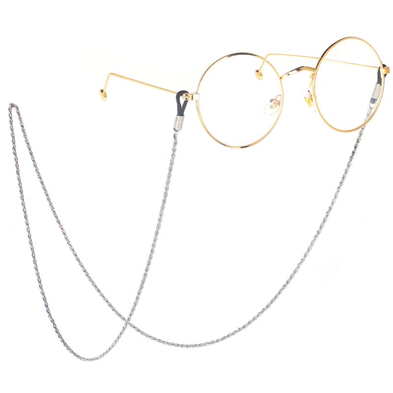 Steel Color Stainless Steel Chain Sun Eyeglasses Chain Sub Non-fading Color Retention Non-slip Lanyard Eyeglasses Chain