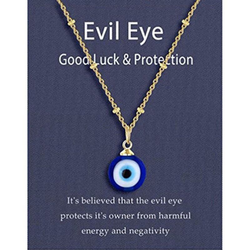 Demon Eyes Turkey Blue Eyes Fashion All-match Sweater Chain