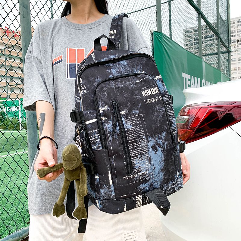 Schult Asche Männliche College-studenten Sport Trend Ige Coole High School Schüler Schüler Schüler Rucksack Große Kapazität Computer Rucksack Frauen