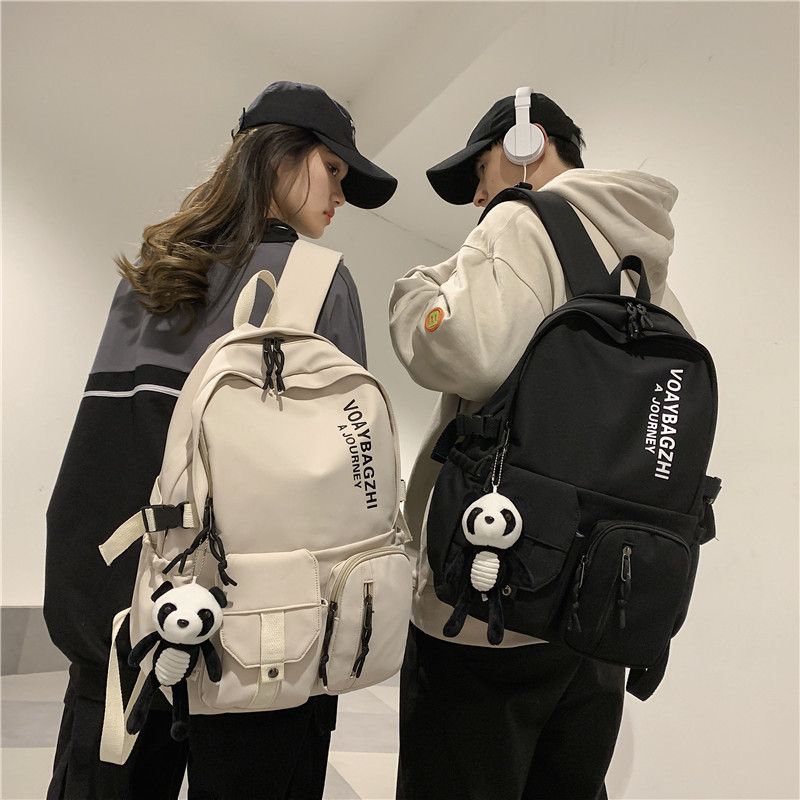 Korean Version Of Large Capacity Wild Backpack College Students Fashion Trend Couple Backpack