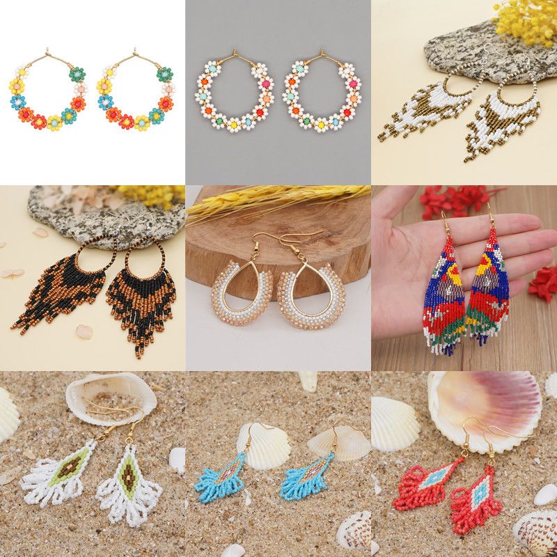 Cross-border Direct Supply Ins Special-interest Design Pastoral Style Earrings Trendy Design All-match Fashion Earrings Female Wholesale