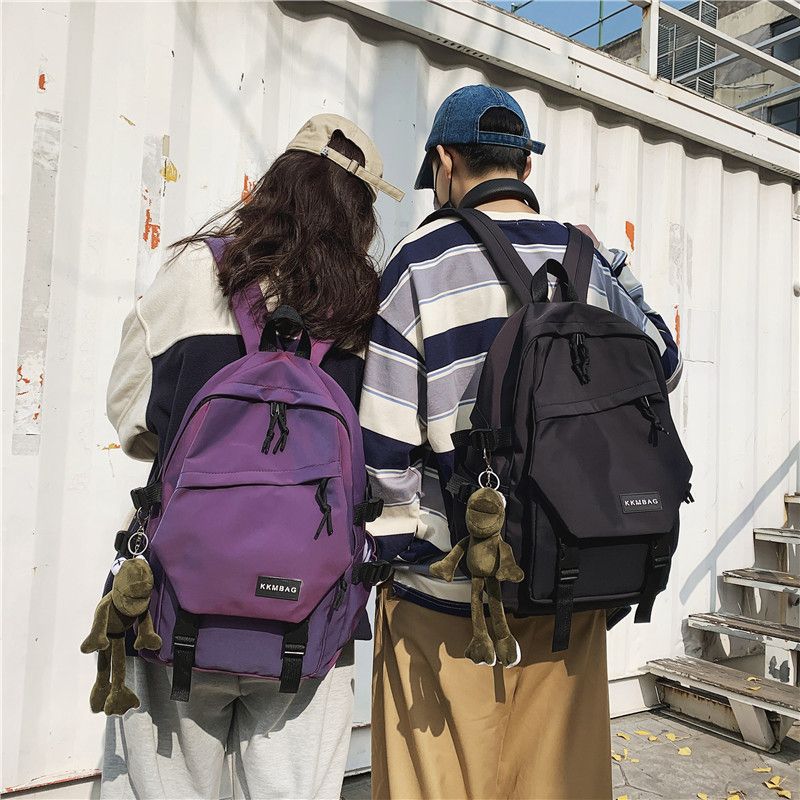 حقيبة مدرسية طالبة جامعية النسخة الكورية من المدرسة الثانوية Harajuku Ulzzang حقيبة ظهر ملونة للرجال 2020 حقيبة كتف جديدة