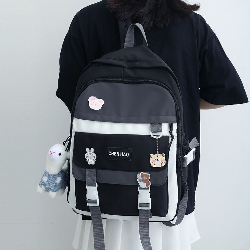 Schoolbag Girls' Korean Style Good-looking Junior High School Student Large Capacity Backpack Mori All-match Primary School Student Lightweight Backpack