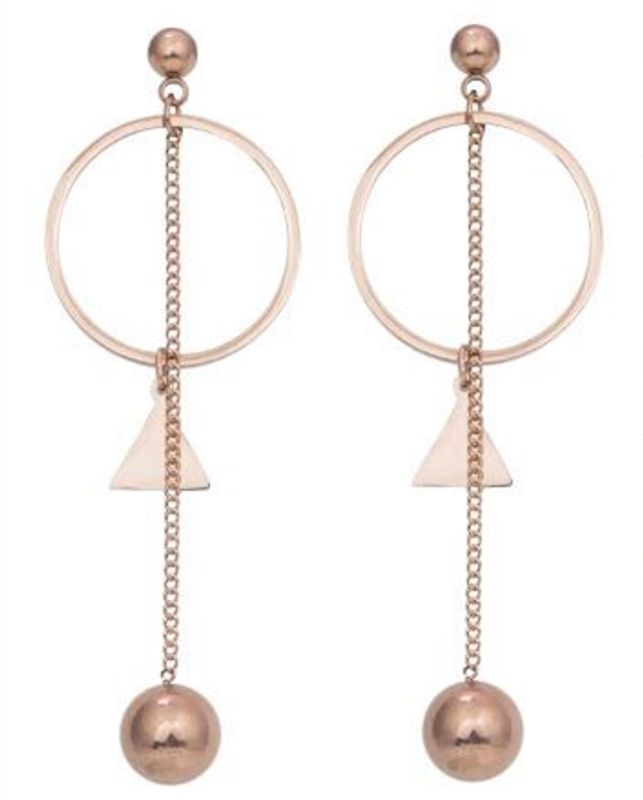 Women's Fashion Geometric Pendent Titanium Steel Earrings Wholesale
