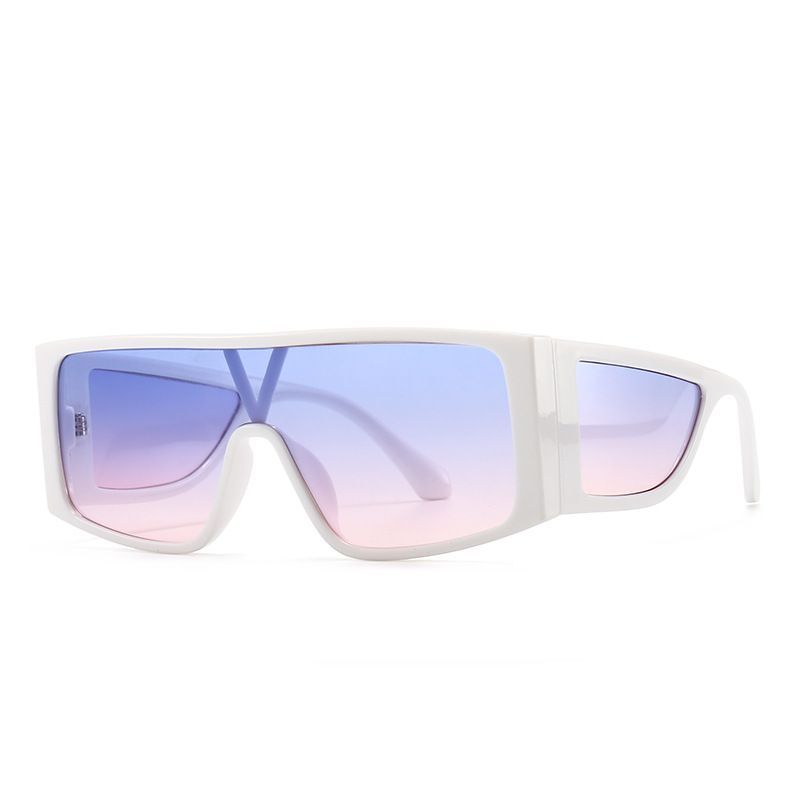 Retro Square Flat Top Geometric Sunglasses Big-name Sunglasses