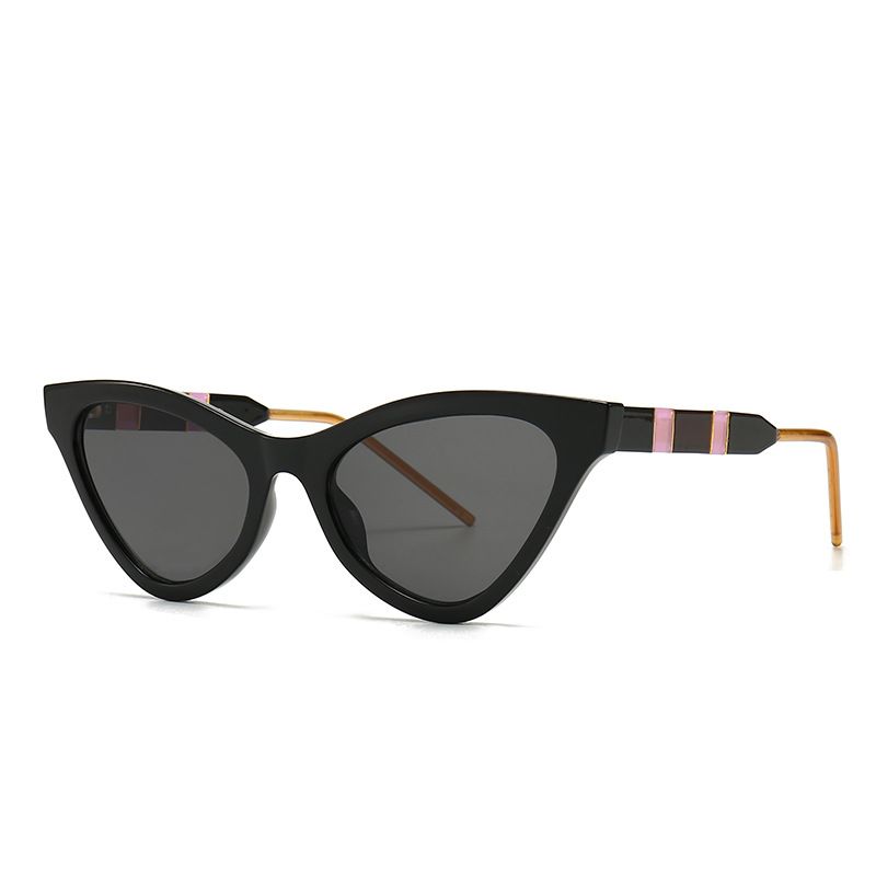 Cat-eye-sonnenbrille Mit Rahmen Klassischer Retro-trend Anti-blaulicht Flacher Spiegel