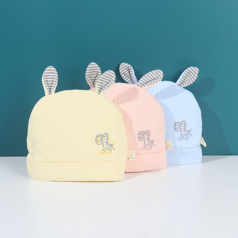 Newborn Hat Autumn And Winter New Cute Cartoon Pony Embroidery Hat