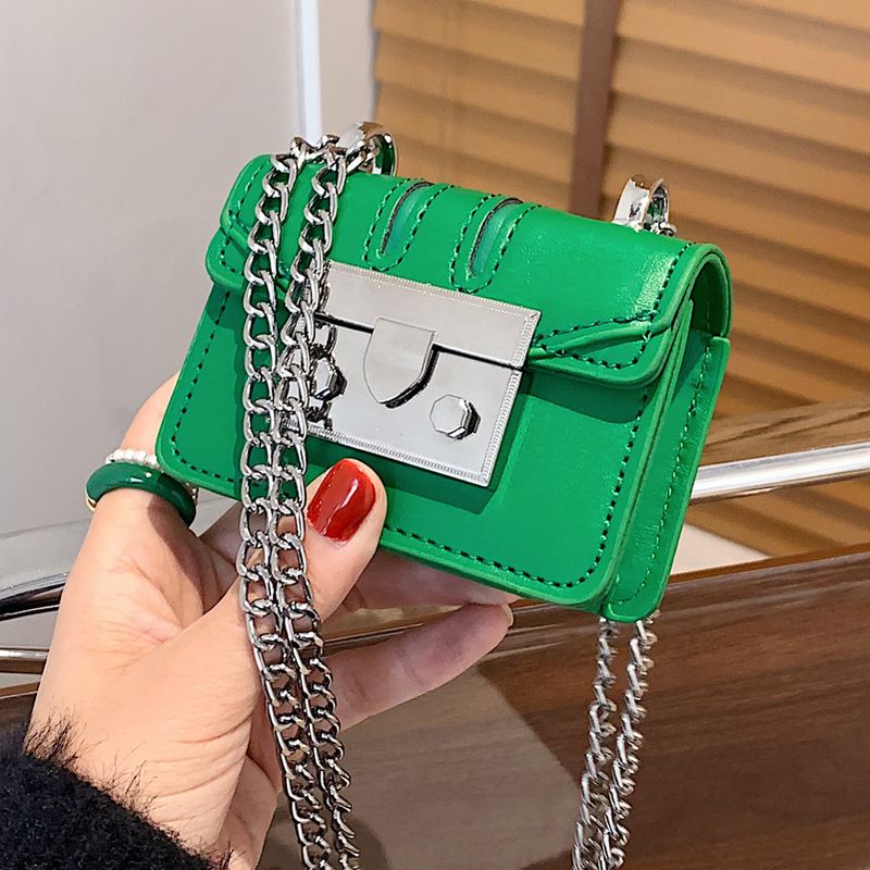 Nuevo Bolso De Moda De Cadena De Mensajero De Un Solo Hombro De Color Caramelo De Moda