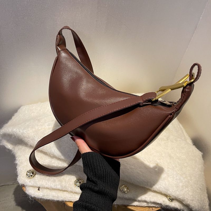 Temperament Handtaschen Neue Einfarbige Einfache Mode Beiläufige Tasche Einzelne Umhängetasche
