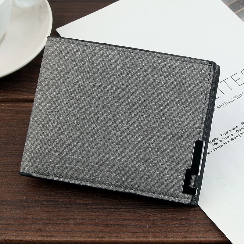 Men's Short Wallet Korean Leisure Large-capacity Wallet Card Holder Multi-card Ultra-thin Clutch