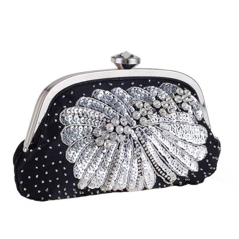 Exquisite Evening Party Bag Beaded Pearl Clutch Bag