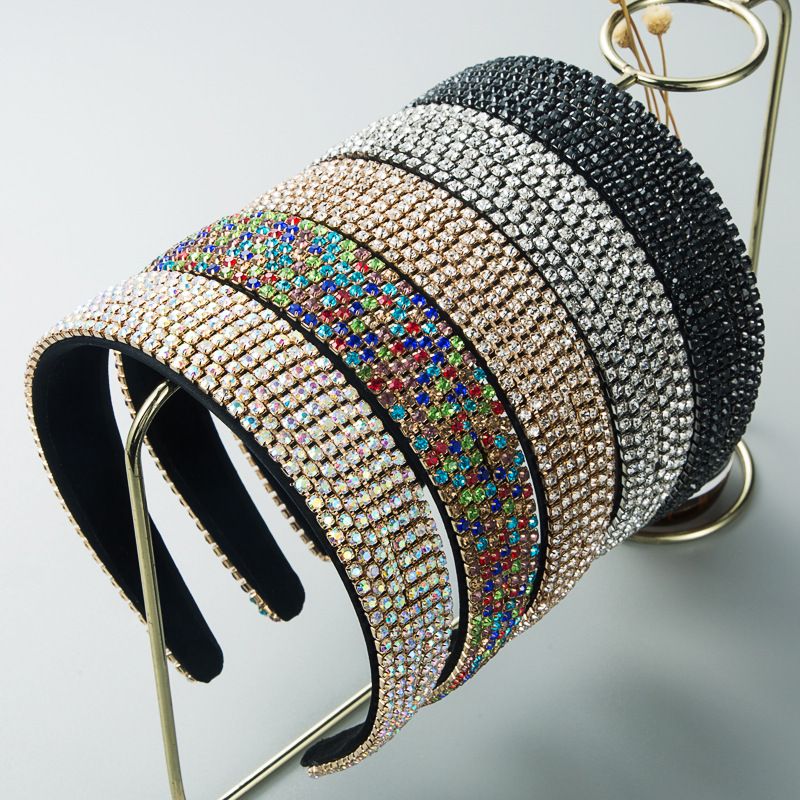 Mode Super Flash Vollkristall Strass Stirnband Haarschmuck