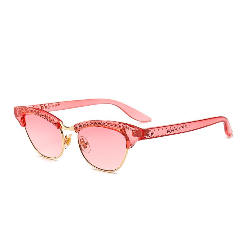 Diamond-studded Cat Eye Sunglasses Fashion Trend Sunglasses Wholesale