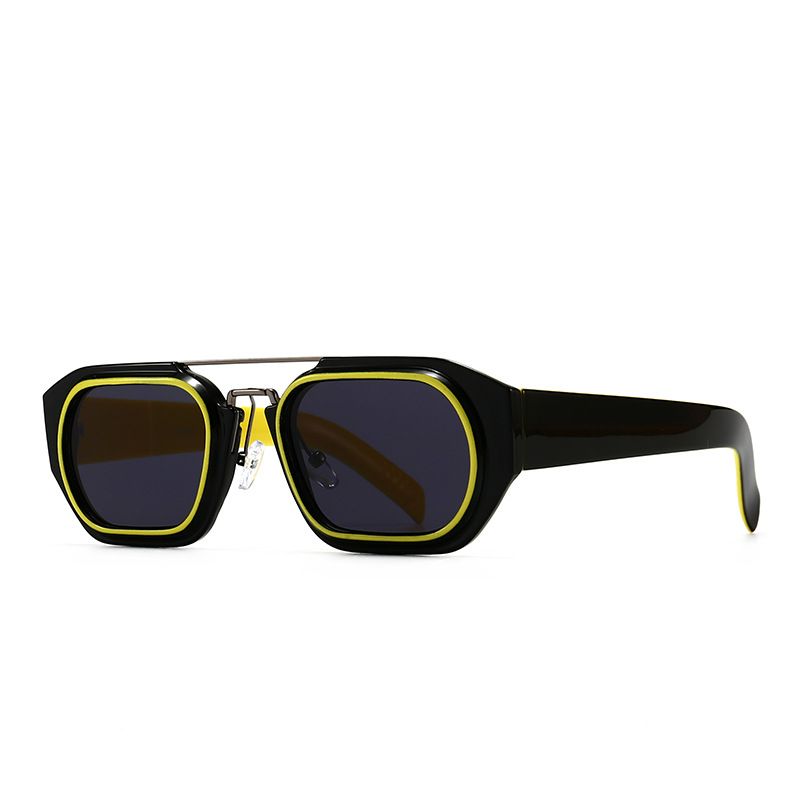 New Style Retro-sonnenbrille Mit Quadratischem Rahmen Ins-sonnenbrille