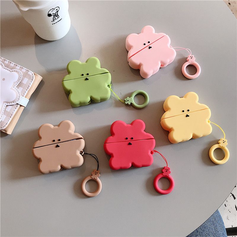 Airpods Cute Biscuit Bear Earphone Protective Shell