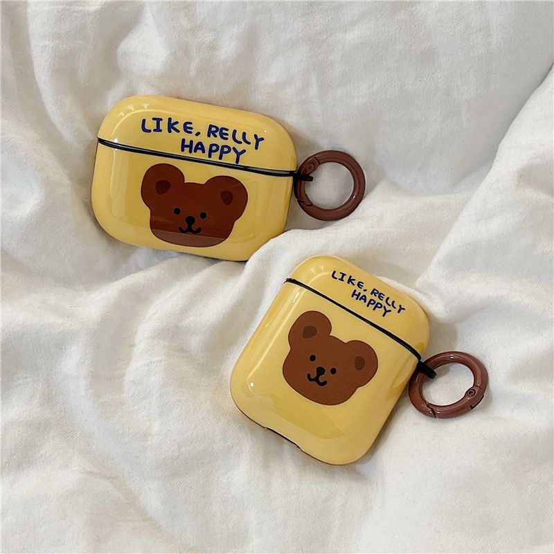 Cute Yellow Bear Airpods Pro Protective Sleeve