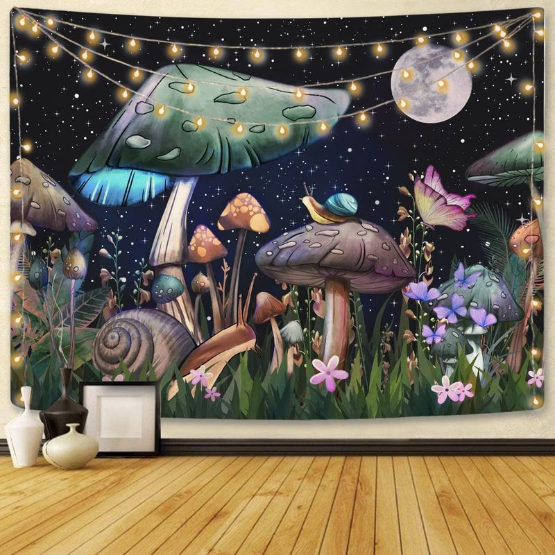 Bohemian Mushroom Tapestry Room Decoration Wall Cloth