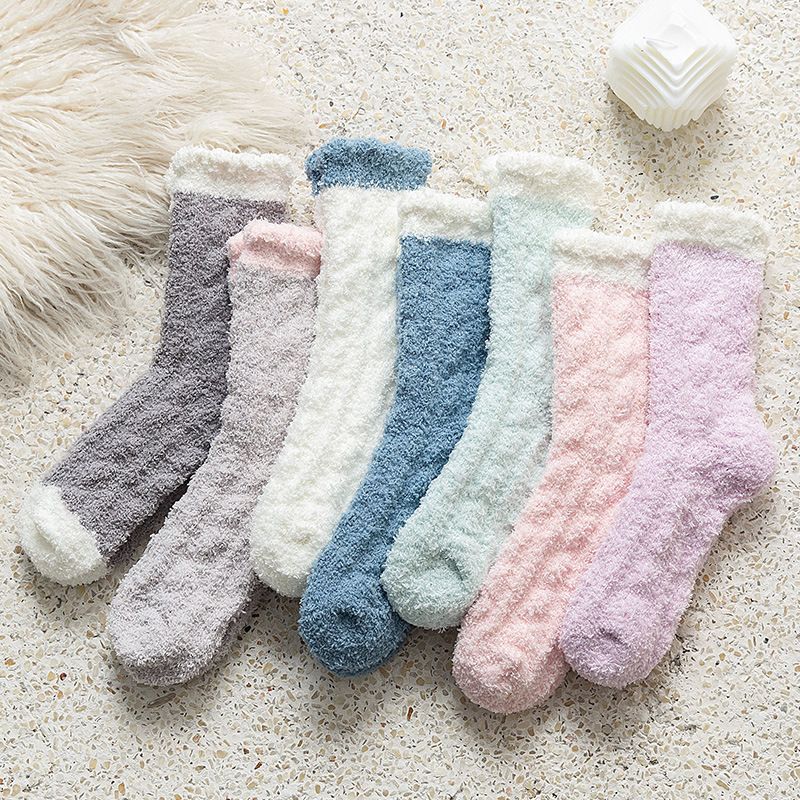 Coral Fleece Socks Autumn And Winter Plus Fleece Socks